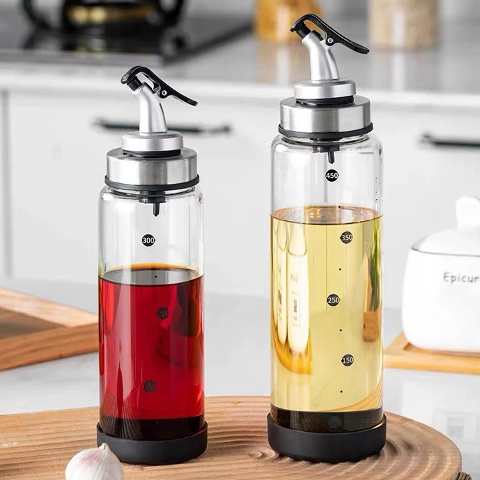 glass oil pour bottle